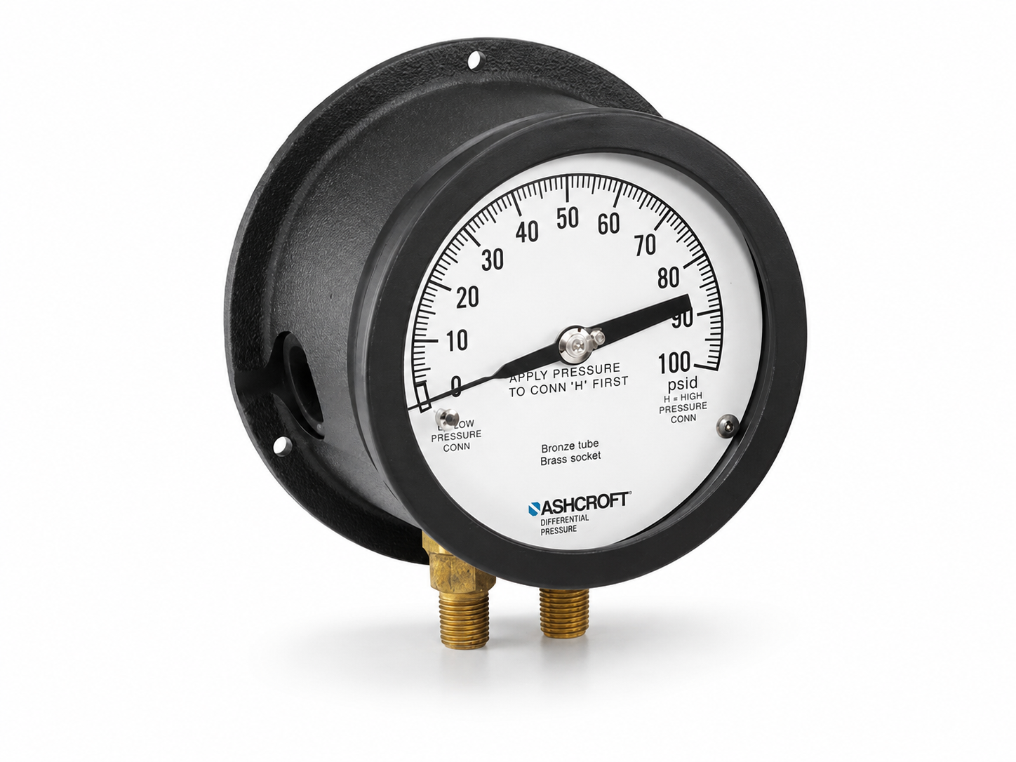 High differential pressure gauge